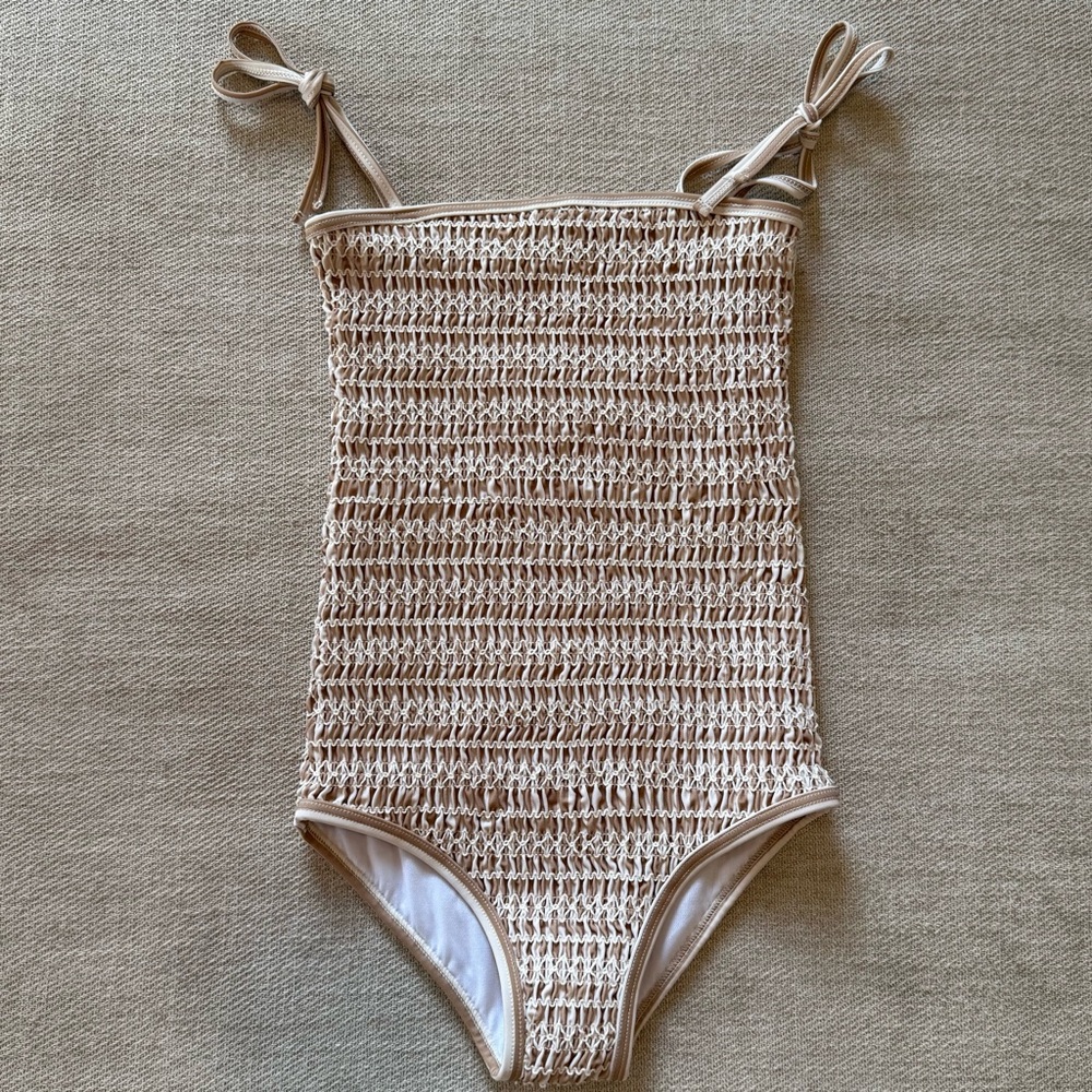 Rylee + Cru Girls Smocked One Piece Swimsuit - Picture 4 of 5